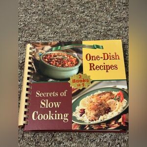 One Dish Recipes Secrets of Slow Cooking Cookbook, Hardcover, 2003